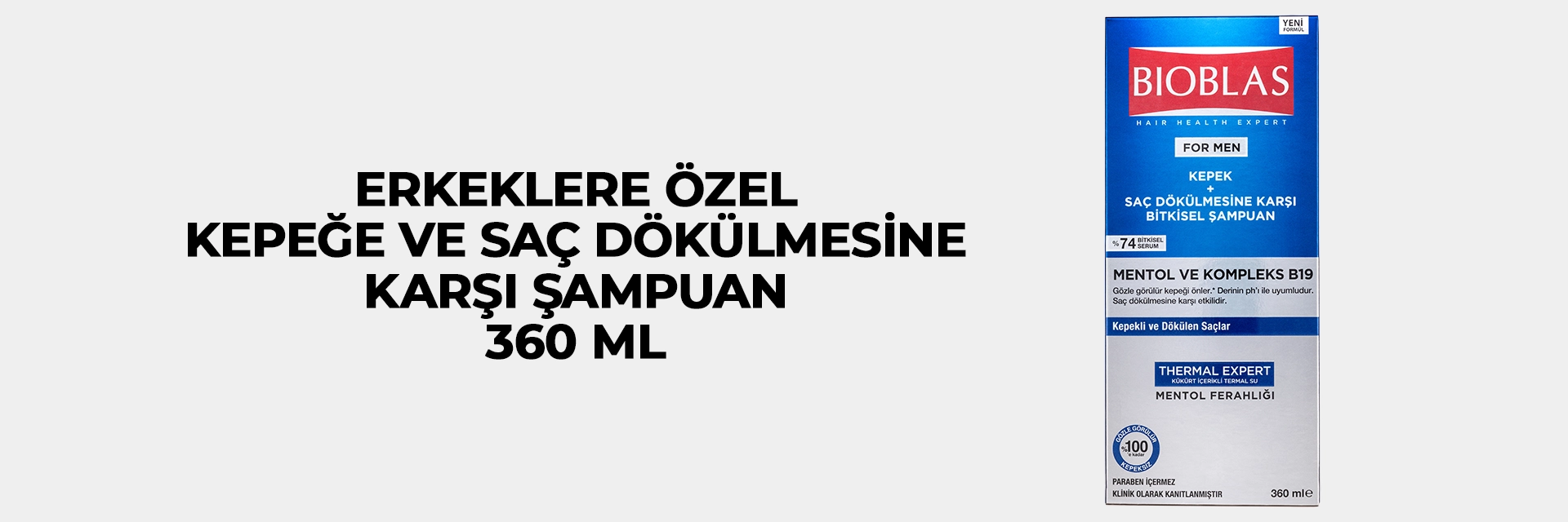 Erkeklere Özel Kepeğe ve Saç Dökülmesine Karşı Şampuan
