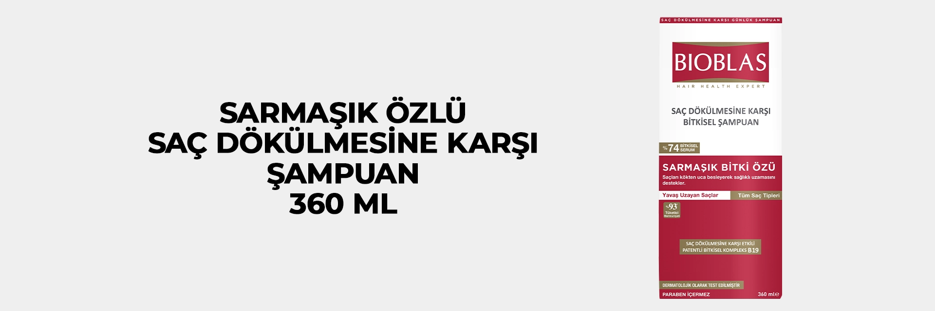 Sağlıklı Uzama Etkili Saç Dökülmesine Karşı Şampuan