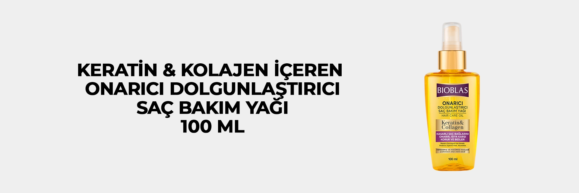 Onarıcı Dolgunlaştırıcı Bakım Yağı