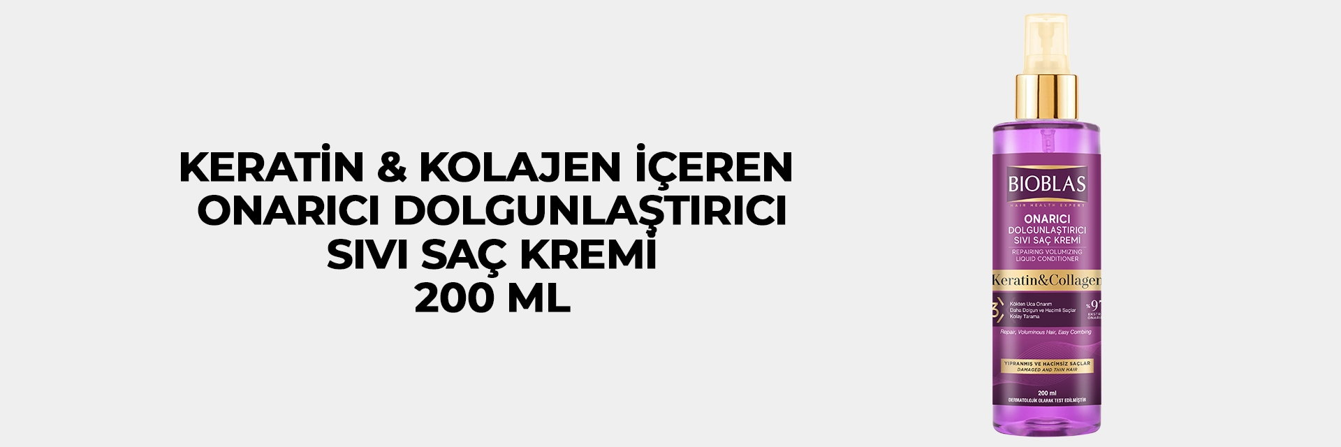 Onarıcı Dolgunlaştırıcı Sıvı Saç Kremi