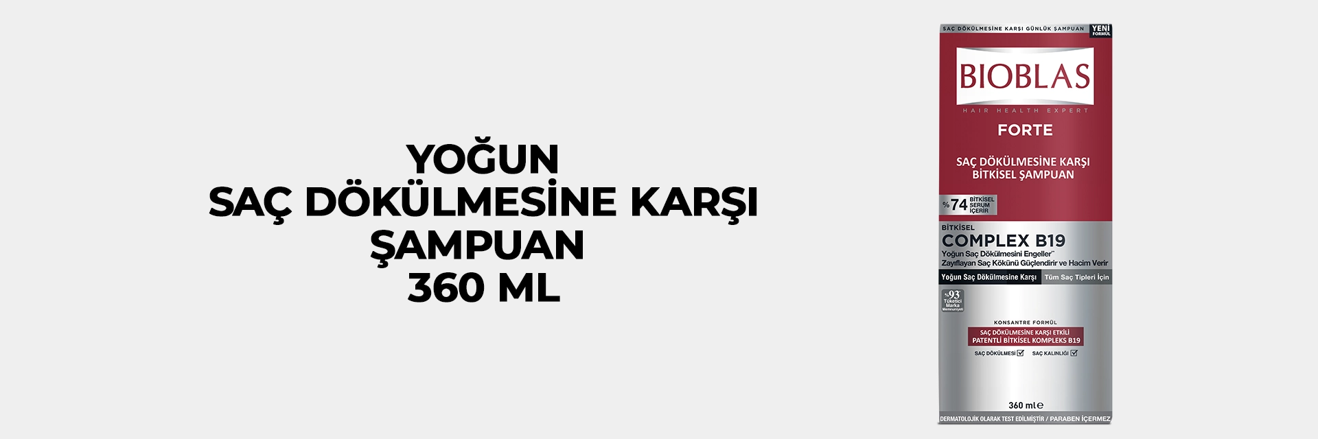 Yoğun Saç Dökülmesine Karşı Şampuan
